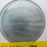 Turecko - 2 1/2 lira 1964