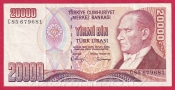 Turecko - 20 000 lira 1970(1995)