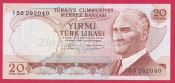 Turecko - 20 Lira 1970(1974)