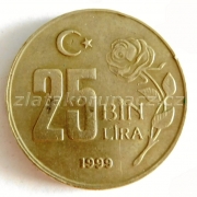 Turecko - 25 bin lira 1999