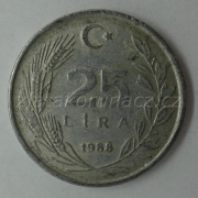 Turecko - 25 lira 1988