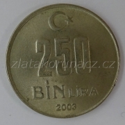 Turecko - 250 bin lira 2003