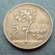Turecko - 5 kurus 1966