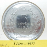 Turecko - 5 lira 1977