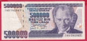 Turecko - 500.000 Lirasi 1970(1998) I. Var. Signatury