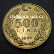 Turecko - 500 lira 1989