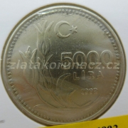Turecko - 5000 lira 1992