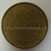 Turecko - 5000 lira 1995