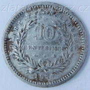 Uruguay - 10 centesimos 1877 A