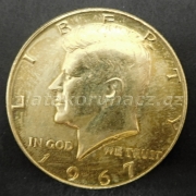USA - 1/2 dollar 1967 zlacený