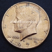 USA - 1/2 dollar 1973 D - zlacený