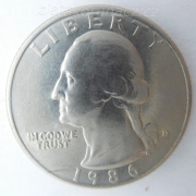USA - 1/4 dollar 1986 D