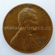 USA - 1 cent 1963 D