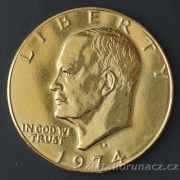 USA - 1 dollar 1974 D - zlacený