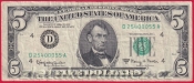 USA-5 Dollars 1963 A