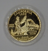USA - Californie - 1/4 dollar 2005 D zlacený