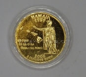 USA - Hawai - 1/4 dollar 2008 D zlacený