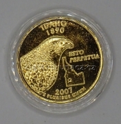 USA - Idaho - 1/4 dollar 2007 D zlacený