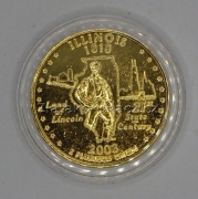 USA - Ilinois 1/4 dollar 2003 P zlacený