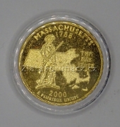 USA - Massachusetts - 1/4 dollar 2000 P zlacený