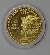 USA - New Hampshire - 1/4 dollar 2000 D zlacený