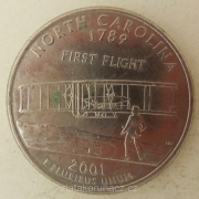 USA - North Carolina - 1/4 dollar 2001 D