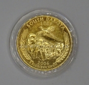 USA - South Dakota - 1/4 dollar 2006 D zlacený