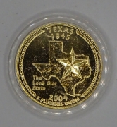 USA - Texas - 1/4 dollar 2004 P zlacený
