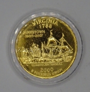 USA - Virginia - 1/4 dollar 2000 D zlacený