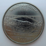 USA - West Virginia - 1/4 dollar 2005 D 