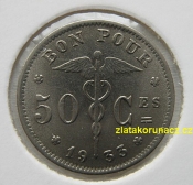 Belgie - 50 centimes 1933 Belgique
