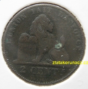Belgie - 2 centimes 1874 Belges