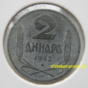 Srbsko - 2 dinar 1942 BP