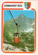 Vysoké Tatry - Lomnický štít, pohled na lanovku
