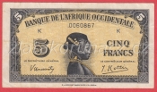 Západní Afrika (Francouzská) - 5 Francs 1942