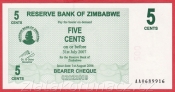 Zimbabwe - 5 Cents 2006