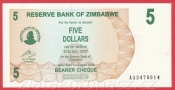 Zimbabwe - 5 Dollars 2006