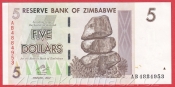 Zimbabwe - 5 Dollars 2007