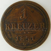 1 krejcar  1851 G