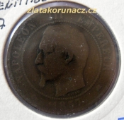 Francie - 10 centimes 1857 K