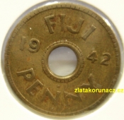 Fidži - 1 penny 1942 S