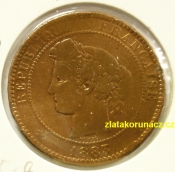 Francie - 10 centimes 1883 A