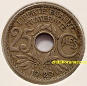 Francie - 25 centimes 1929