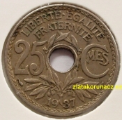 Francie - 25 centimes 1937