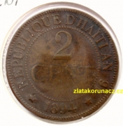 Haiti - 2 cent 1894 A