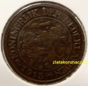 Holandsko - 1cent 1915