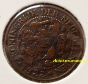 Holandsko - 1 cent 1922