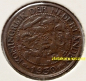 Holandsko - 1cent 1930