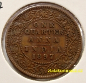 Indie-Britská - 1/4 anna 1897