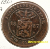 Indie-Holandská  - 2 1/2 cent 1857